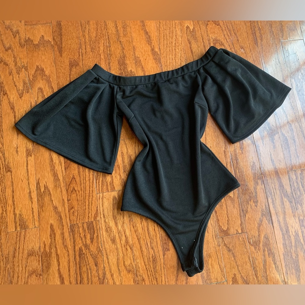 COPY - Privy Off Shoulder Bodysuit Black Size S